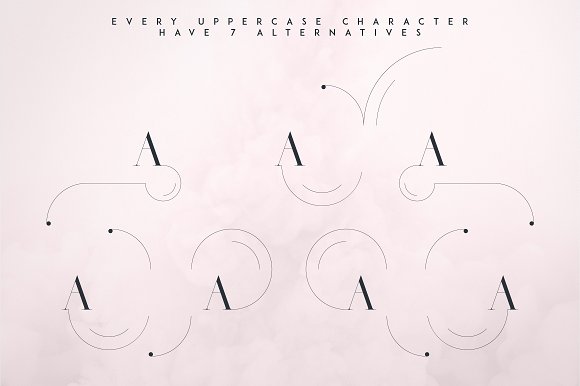 RoseGold Serif font + 10 Logos