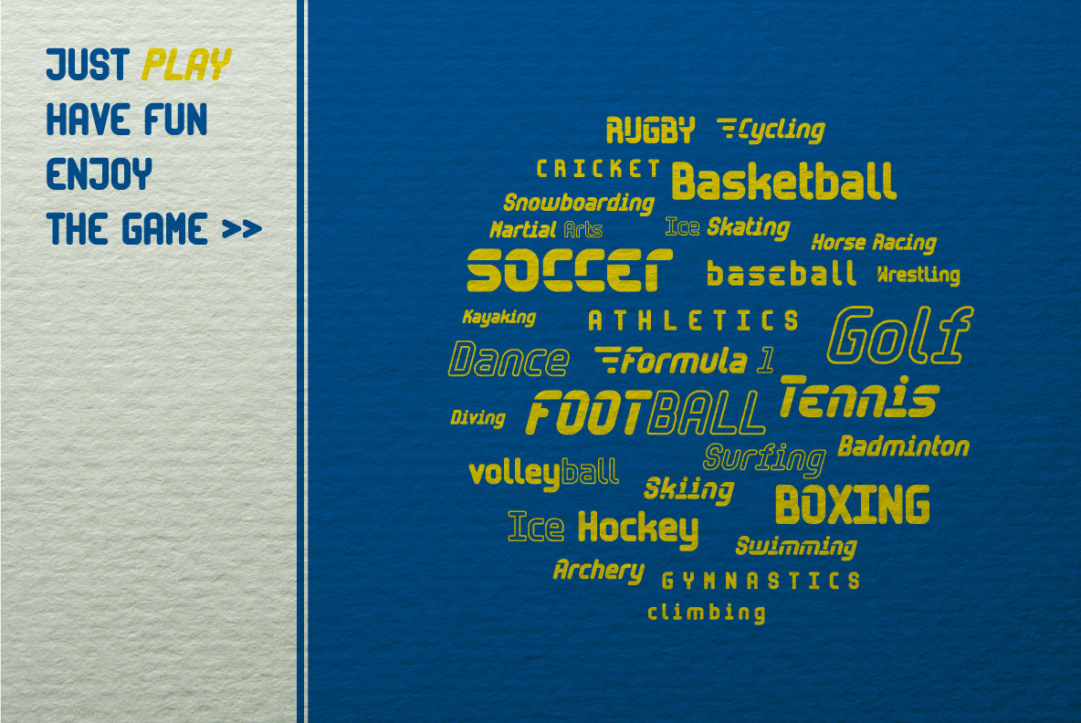 Sporta Font Family Sporta Font Family