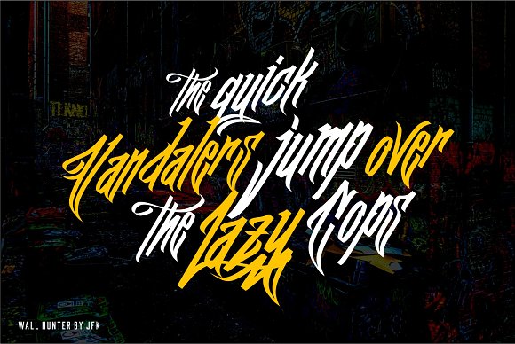 Wall Hunter (Graffiti Tag Fonts)