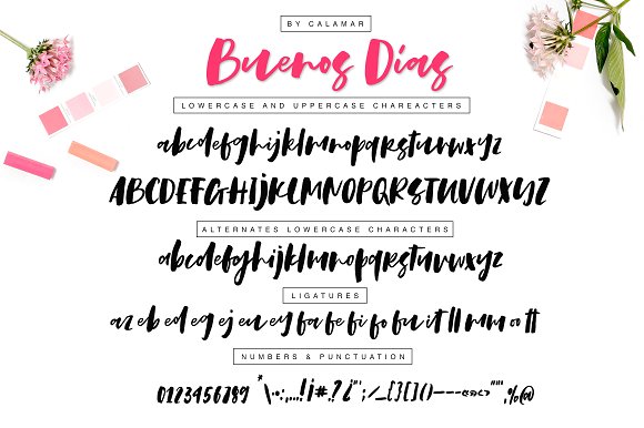 Buenos Dias Font + Extras