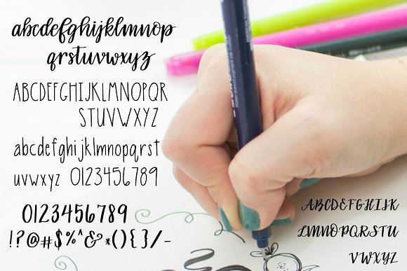 Hand Lettered Font Duo Hand Lettered Font Duo