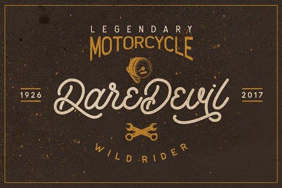 Retrology - a retro monoline script