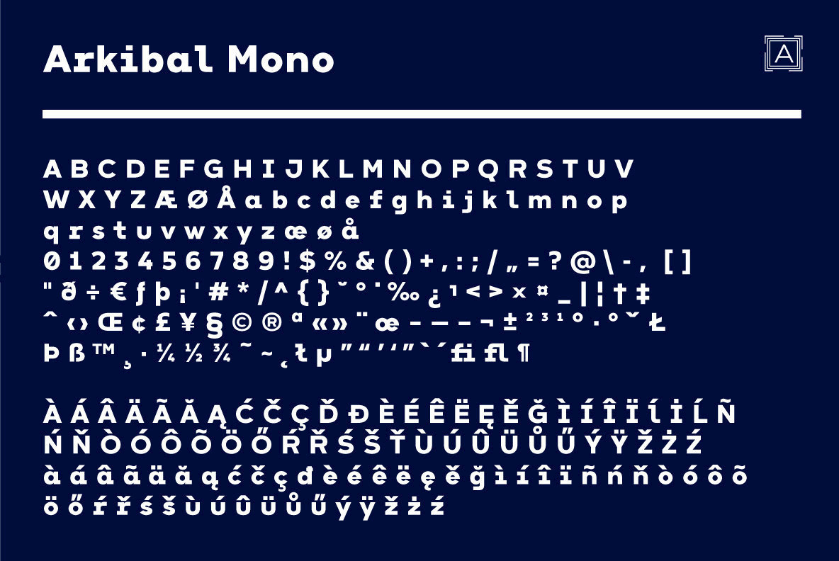 Arkibal Mono Family