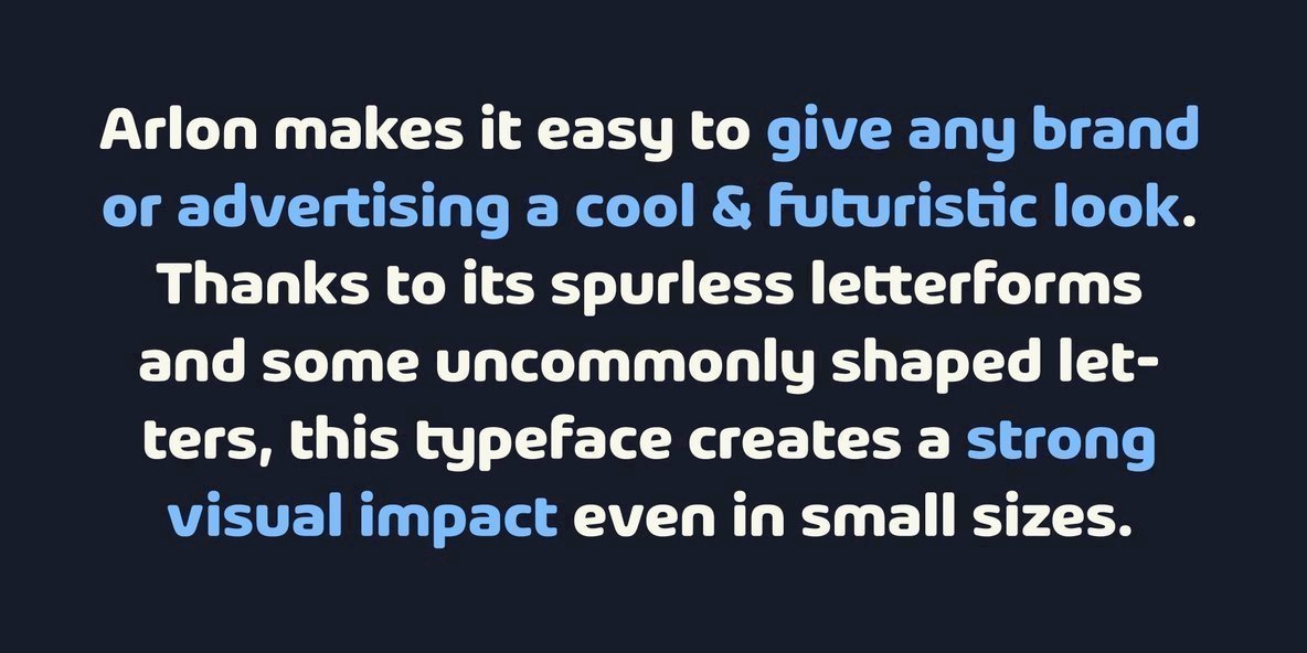 Arlon Font Family