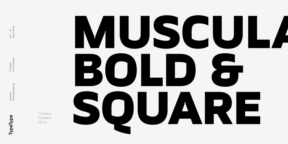 TT Severs Font Family
