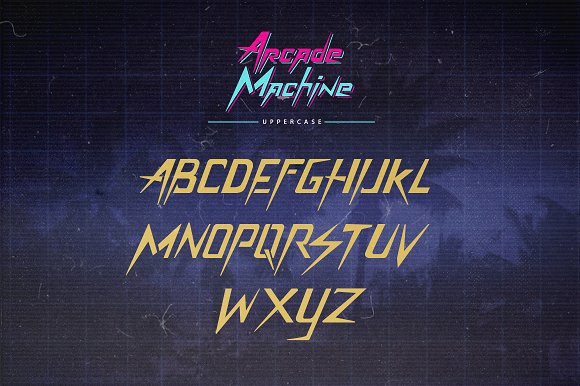 Arcade Machine 80's Retro Font - Free Font
