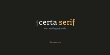 Certa Serif Font Family