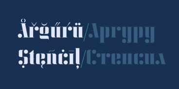 KD Arguru Stencil Font
