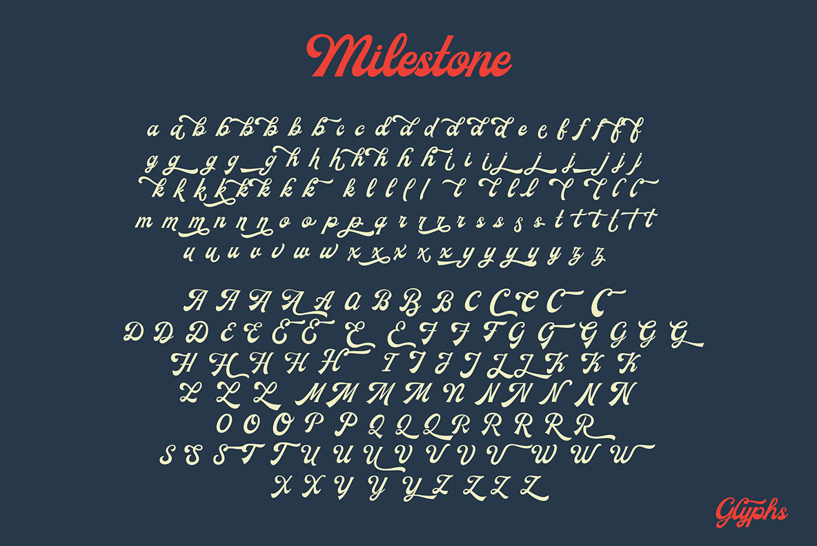 MIlestone Font Family插图6