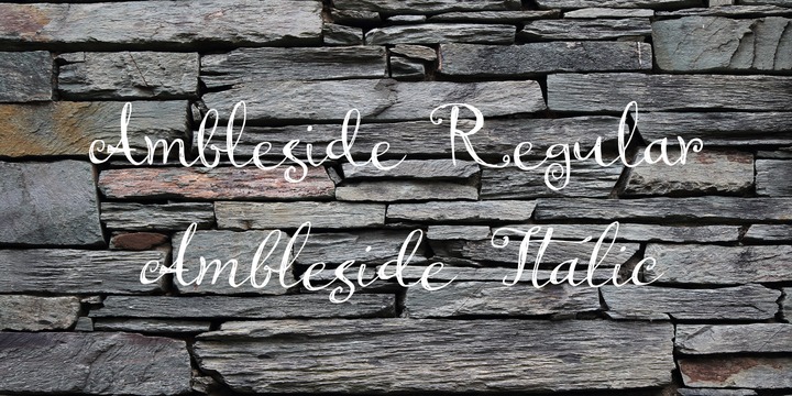 Ambleside Font Ambleside Font