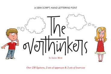 The Overthinkers Script Font