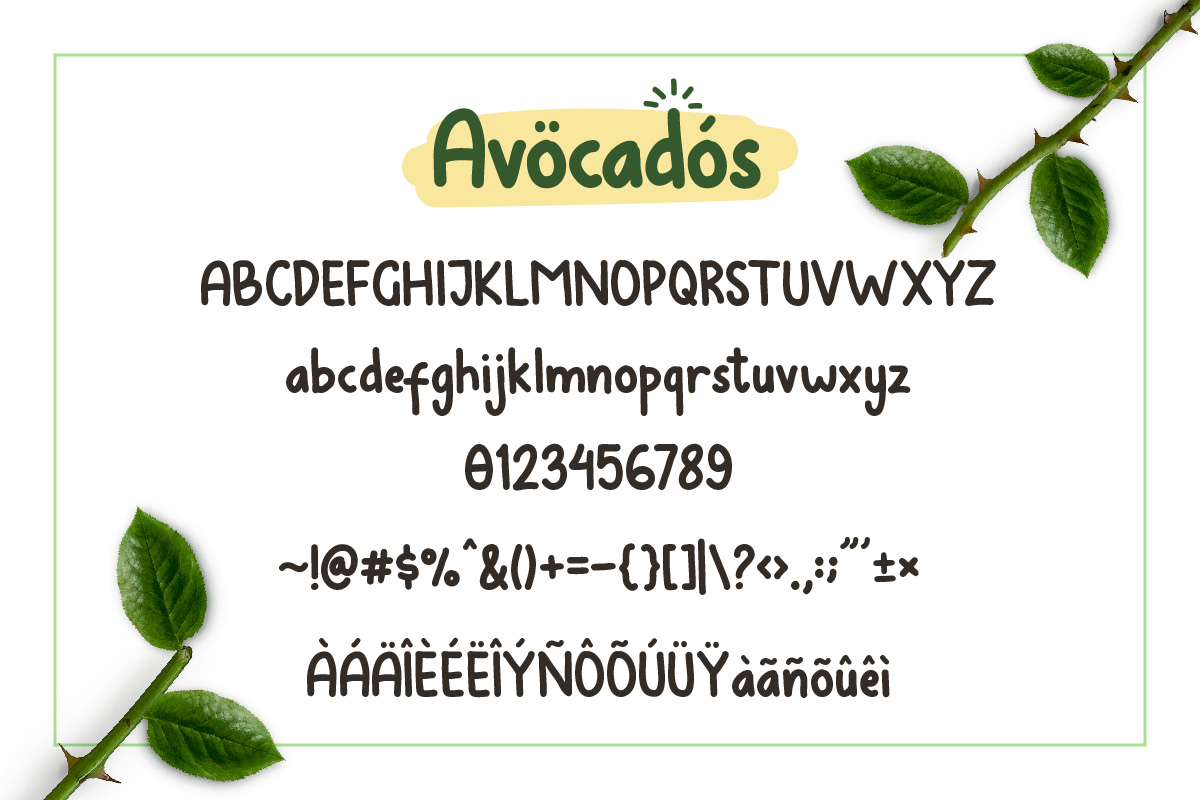 Avocados Font