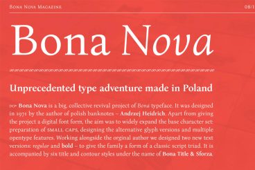 Bona Nova Font Serif