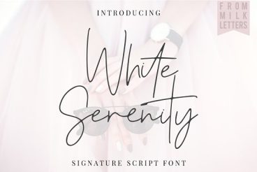 CreativeMarket White Serenity Signature Font