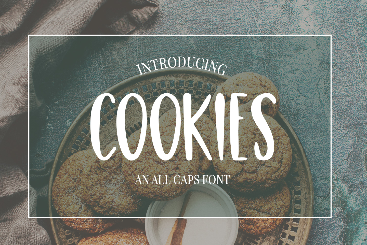 Cute Casual, Handwritten font COOKIES