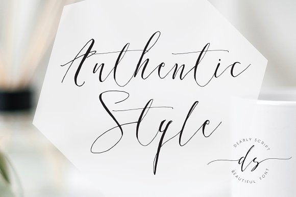 Dearly Script, New Calligraphy Font Dearly Script, New Calligraphy Font