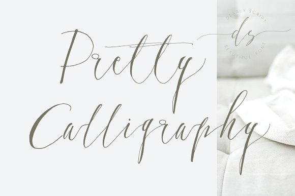 Dearly Script, New Calligraphy Font Dearly Script, New Calligraphy Font