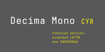 Decima Mono Cyrillic Font Family