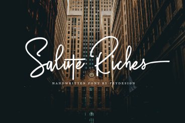 Fontbundles - Salute Riches - Handwritten Font
