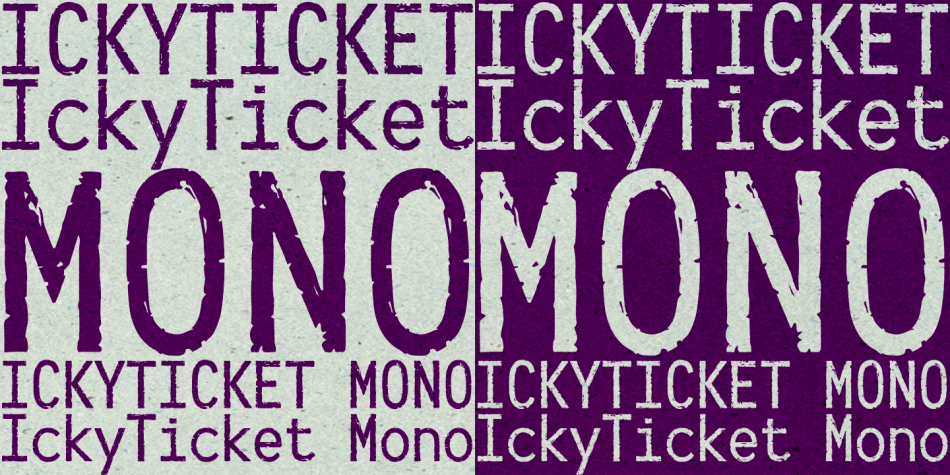 Icy Ticket Mono Font
