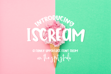 iScream - A fun and funky uppercase font
