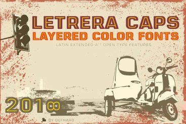Letrera Caps - Layered & Color Fonts