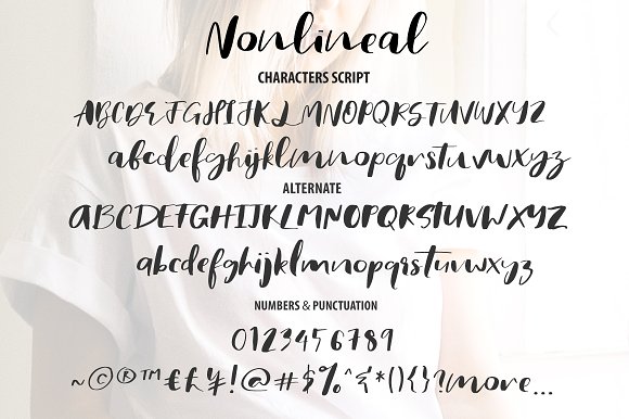 Nonlineal Font