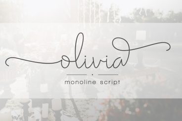Olivia - Elegant Monoline Script Font