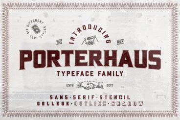 Porterhaus Typeface Font