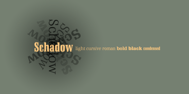 Schadow Font Family