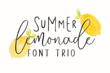 Summer Lemonade Font