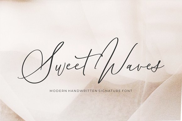 Sweet Waves - Luxury Handwritten