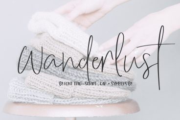 Wanderlust Trio Font Family
