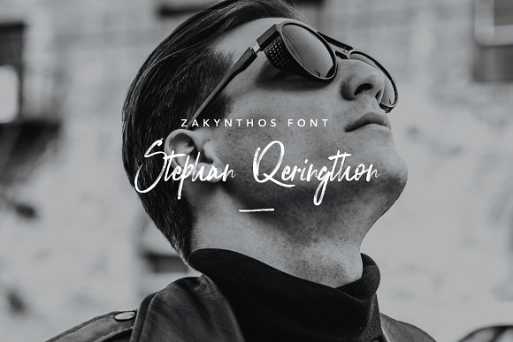Zakynthos Handwritten Typeface Font