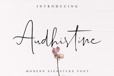 Audhistine  Script Font