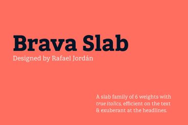 Brava Slab Font Family