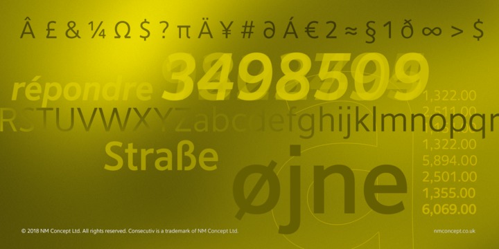 Consecutiv Scrip Font