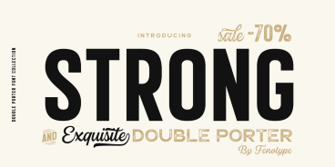 Double Porter Sans Serif Font