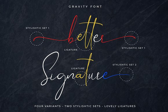 Gravity - Handwritten Font Script