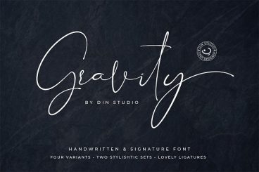 Gravity - Handwritten Font Script