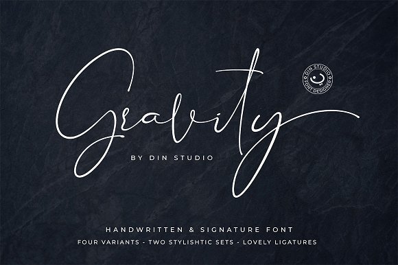 Gravity - Handwritten Font Script