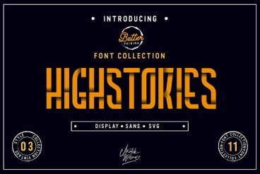 Highstories Family - Extra SVG font