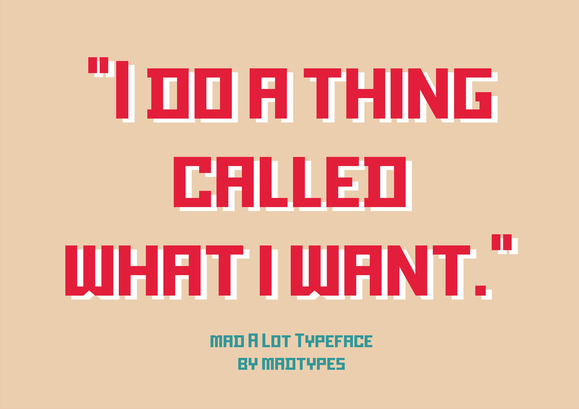 Mad A Lot Font