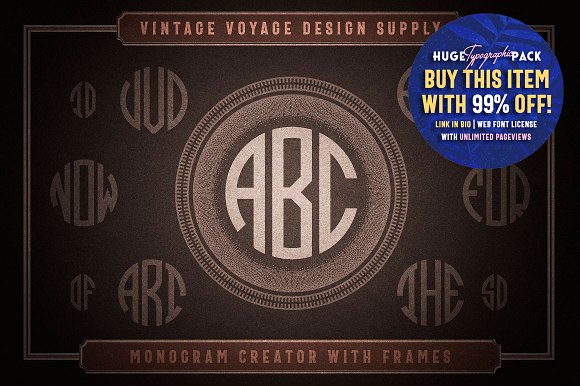 Monogram Creator with Frames