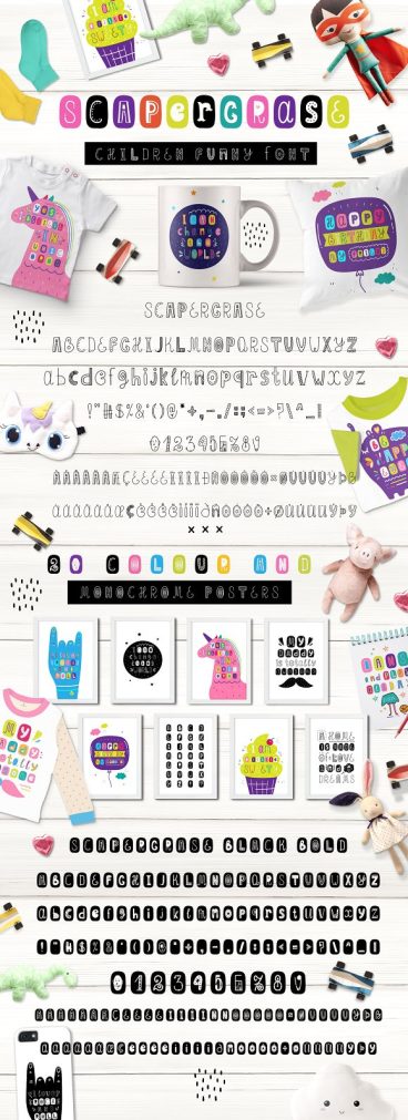 Scapegrace - Children Funny Font