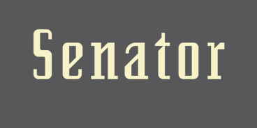 Senator Font Family