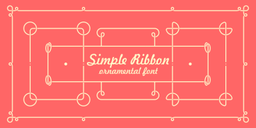 Simple Ribbon Font