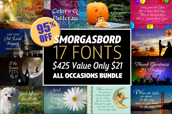 Smorgasbord Script Font
