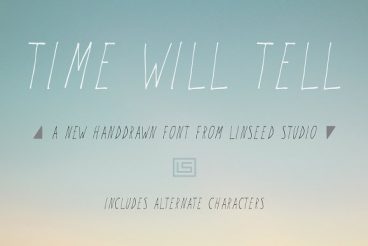 Time Will Tell Display Font