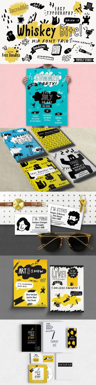 Whiskey Bite - Hip Font Trio